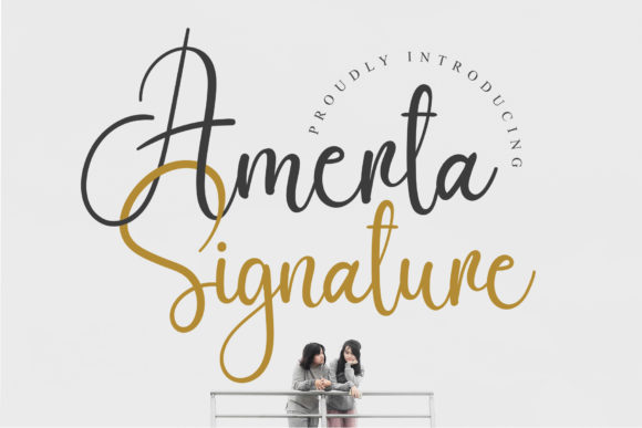 Amerta Signature Font for Elegant Web Design