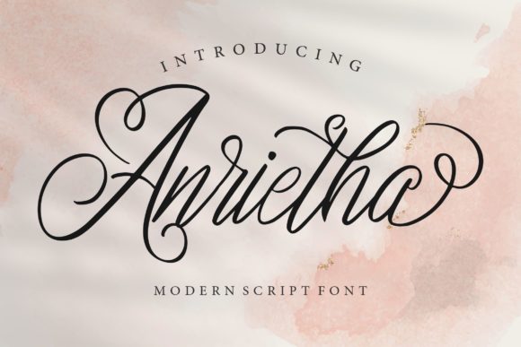 Anrietha: A Refined Script Font for Handmade Creations