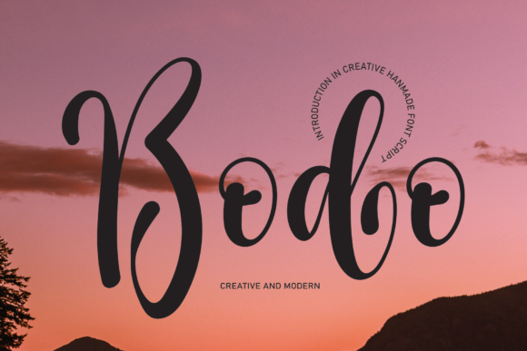 Bodo Script Font Review for Design Projects