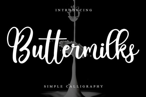 Buttermilks: A Graceful Script Font for Campaign Design