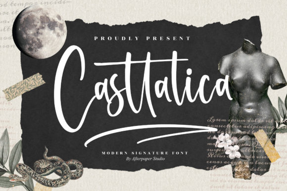 Casttalica: A Graceful Script Font for Editorial Design