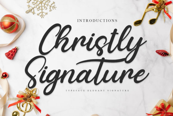 Christly Signature: A Delicate Script Font for Editorial Elegance