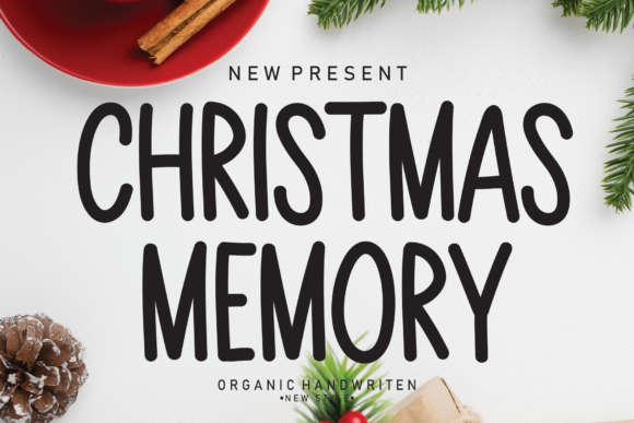 Christmas Memory Font for Handmade Creations