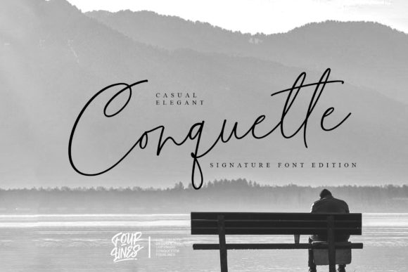 Conquette: A Luxurious Script Font for Web Design