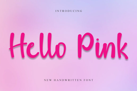 Hello Pink: A Handwritten Font for Modern Web Design