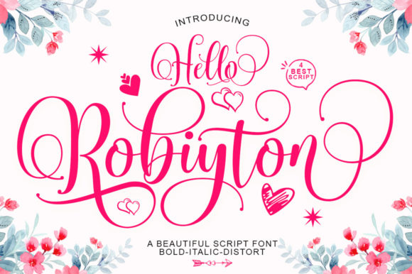 Hello Robiyton: A Contemporary Script Font for Digital Design