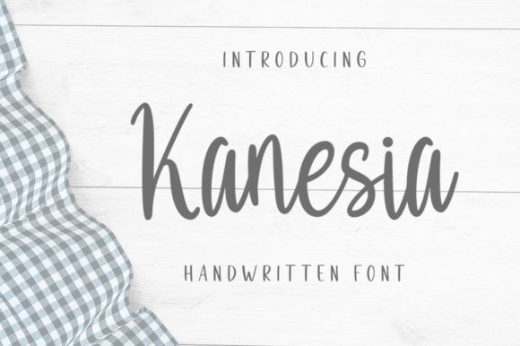 Kanesia Script Font for Web Design