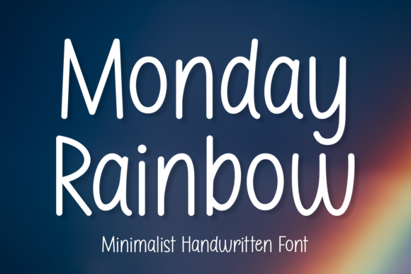 Monday Rainbow: A Versatile Handwritten Font for Web Design
