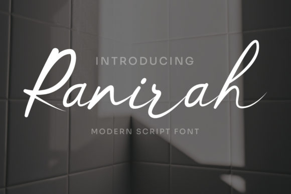 Ranirah: A Refined Script Font for Modern Branding