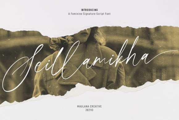 Seillamikha: A Chic Script Font for Modern Editorial Design