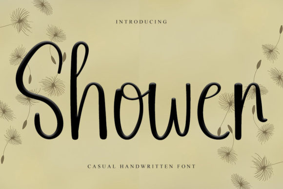 Shower Font for Elegant Branding Projects