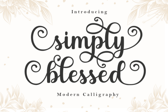 Simply Blessed Font for Professional Branding