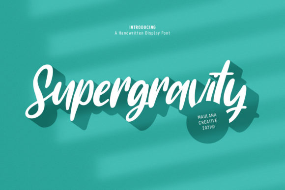 Supergravity: A Delicate Script Font for Elegant Branding