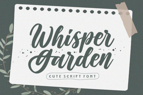 Whisper Garden: A Delicate Script Font for Romantic Branding