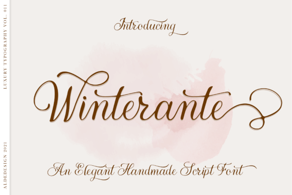 Winterante: A Handwritten Font for Editorial Elegance